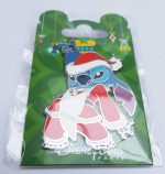Disneyland Paris Stitch In Santa Costume Christmas Pin Trading Badge