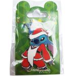 Disneyland Paris Stitch In Santa Costume Christmas Pin Trading Badge