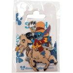Disneyland Paris Stitch On Big Thunder Mountain Goat Pin Attraction Badge
