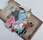 Disneyland Paris Stitch & Scrump As Pirates Of The Caribbean Pin Trading Badge
