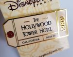 Disneyland Paris Tower Of Terror Luggage Tag Pin Trading Badge