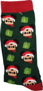 Funko Pop Disney Christmas Santa Mickey Mouse Novelty Socks Adults One Size