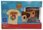 Funko Pop Toy Story 4 Sheriff Woody Vinyl Figure #522 & T-Shirt X-Large XL