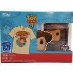 Funko Pop Toy Story 4 Sheriff Woody Vinyl Figure #522 & T-Shirt X-Large XL