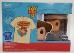 Funko Pop Toy Story 4 Sheriff Woody Vinyl Figure #522 & T-Shirt X-Large XL