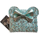 Loungefly Disney Parks Frozen Arendelle Purse Aqua Sequin Wallet