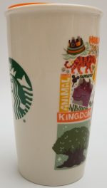 Starbucks Disney Animal Kingdom Ceramic Travel Mug 12oz With Splash Guard Lid