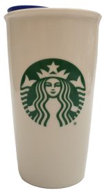 Starbucks Disney World Epcot Ceramic Travel Mug Tumbler 12oz With Splash Guard Lid