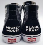 Vans Disney Mickey Mouse Plane Crazy Sk8-Hi Top Trainers Adult UK Size 6.5