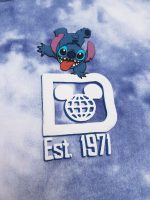 Walt Disney World Stitch Tie Dye Blue Spirit Jersey Adults XS X-Small