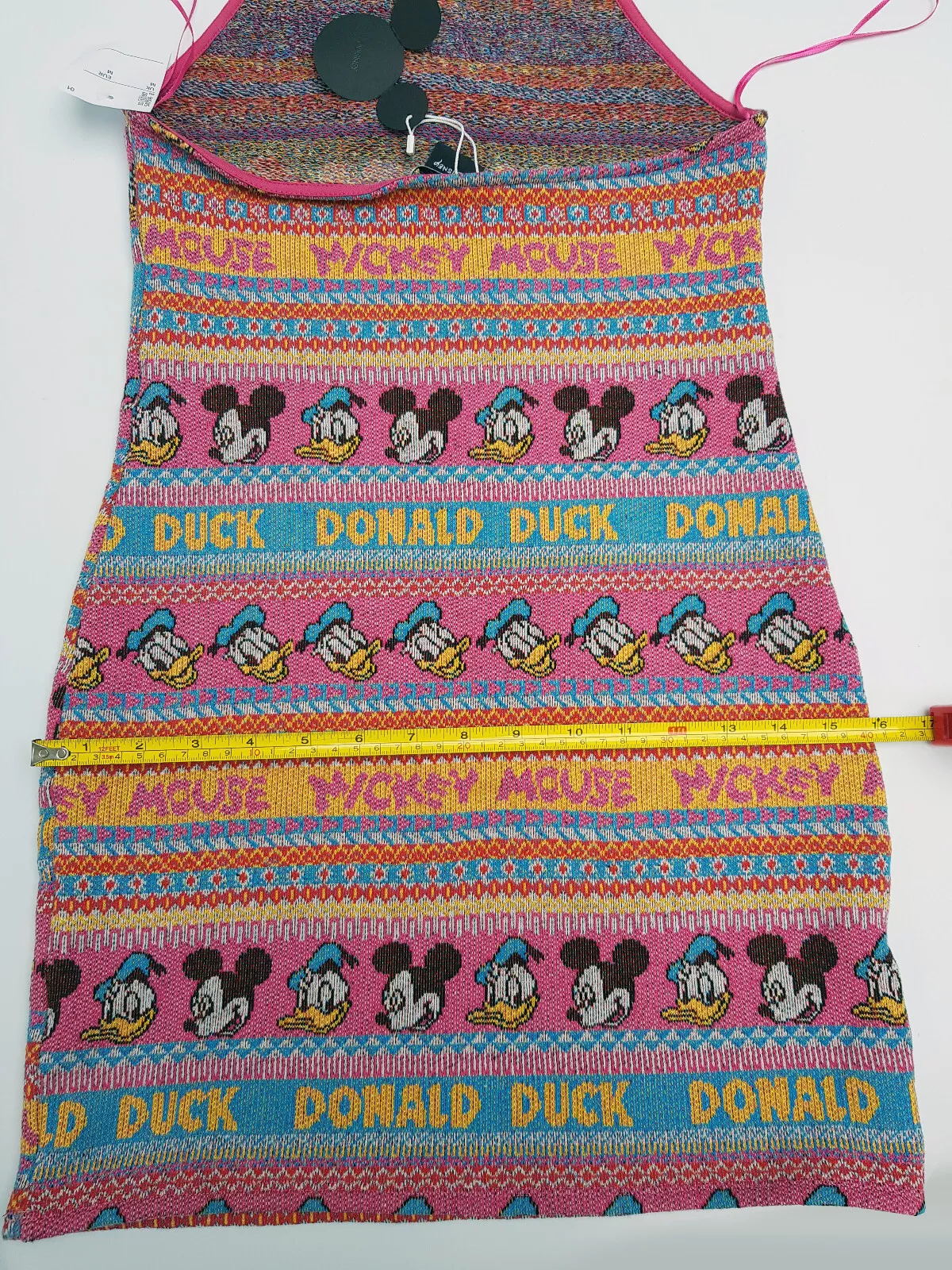 Zara Disney Mickey Mouse & Friends Short Stretch Knit Halterneck Bodycon Dress - Image 17