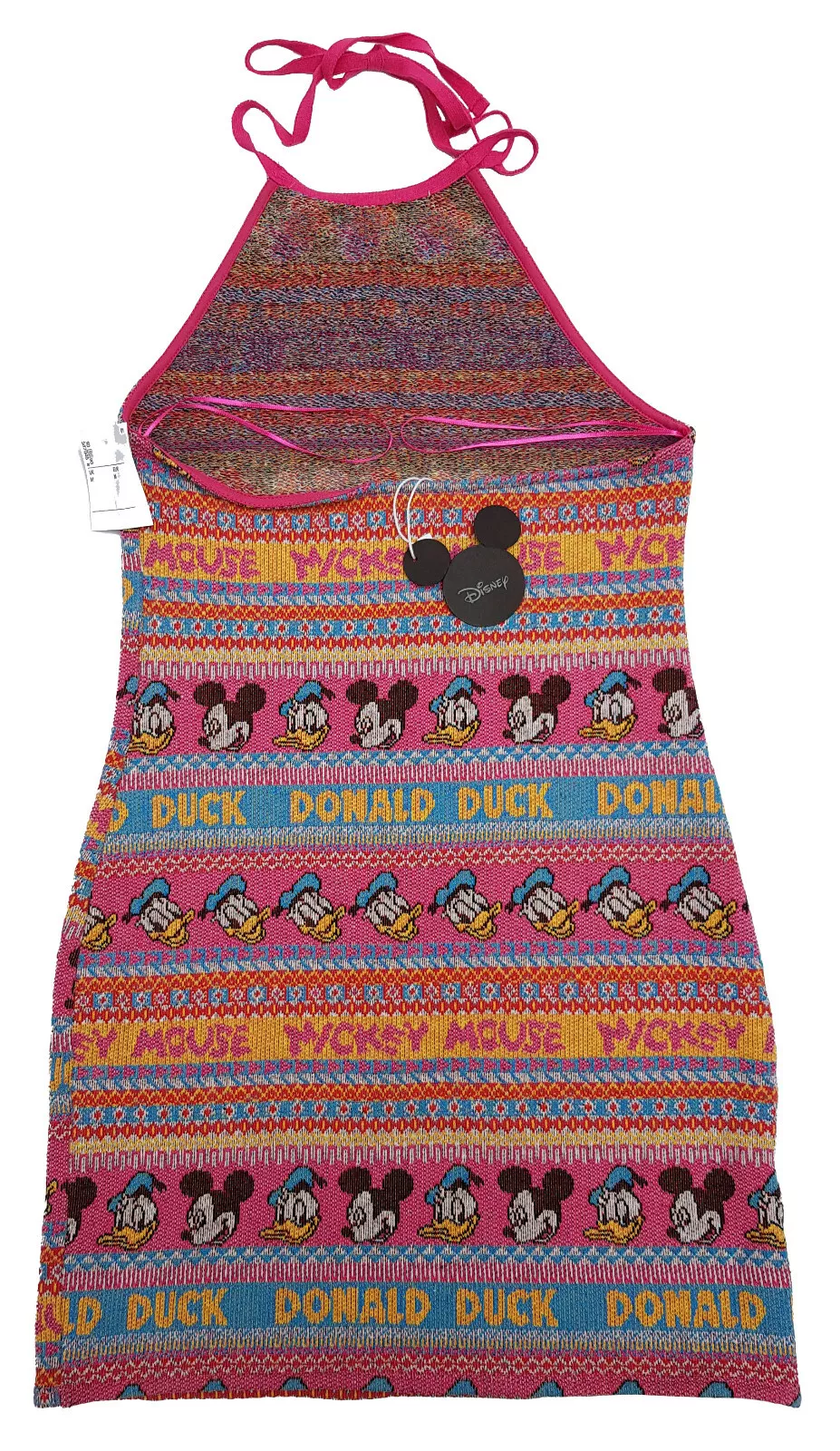 Zara Disney Mickey Mouse & Friends Short Stretch Knit Halterneck Bodycon Dress - Image 3