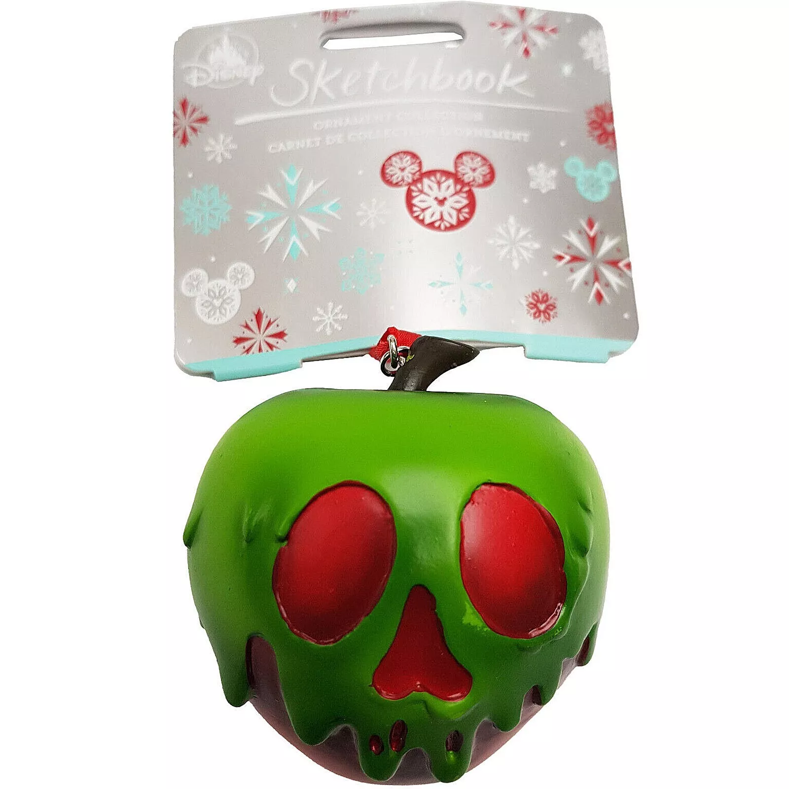 Disney Store Snow White & The Seven Dwarfs Poison Apple Christmas Tree Decoration