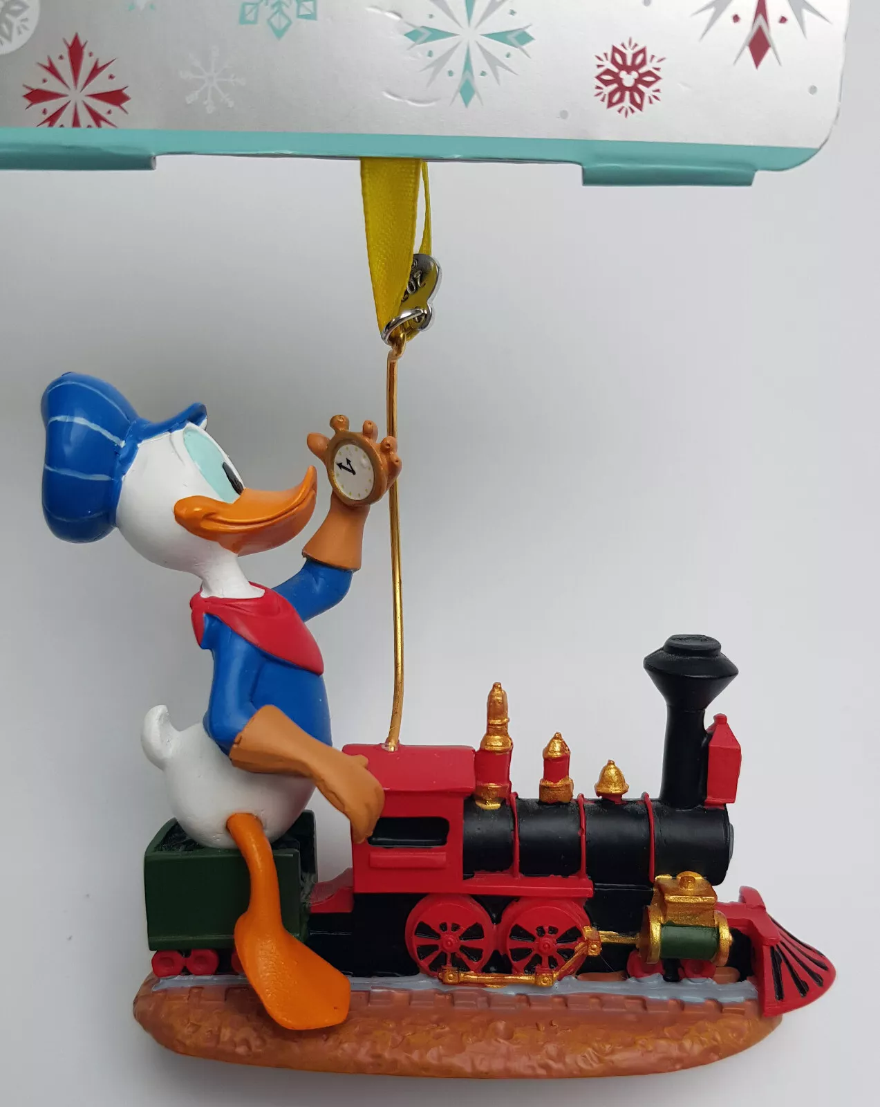 Disney Store Donald Duck Steam Train Driver Christmas Tree Decoration - Image 12