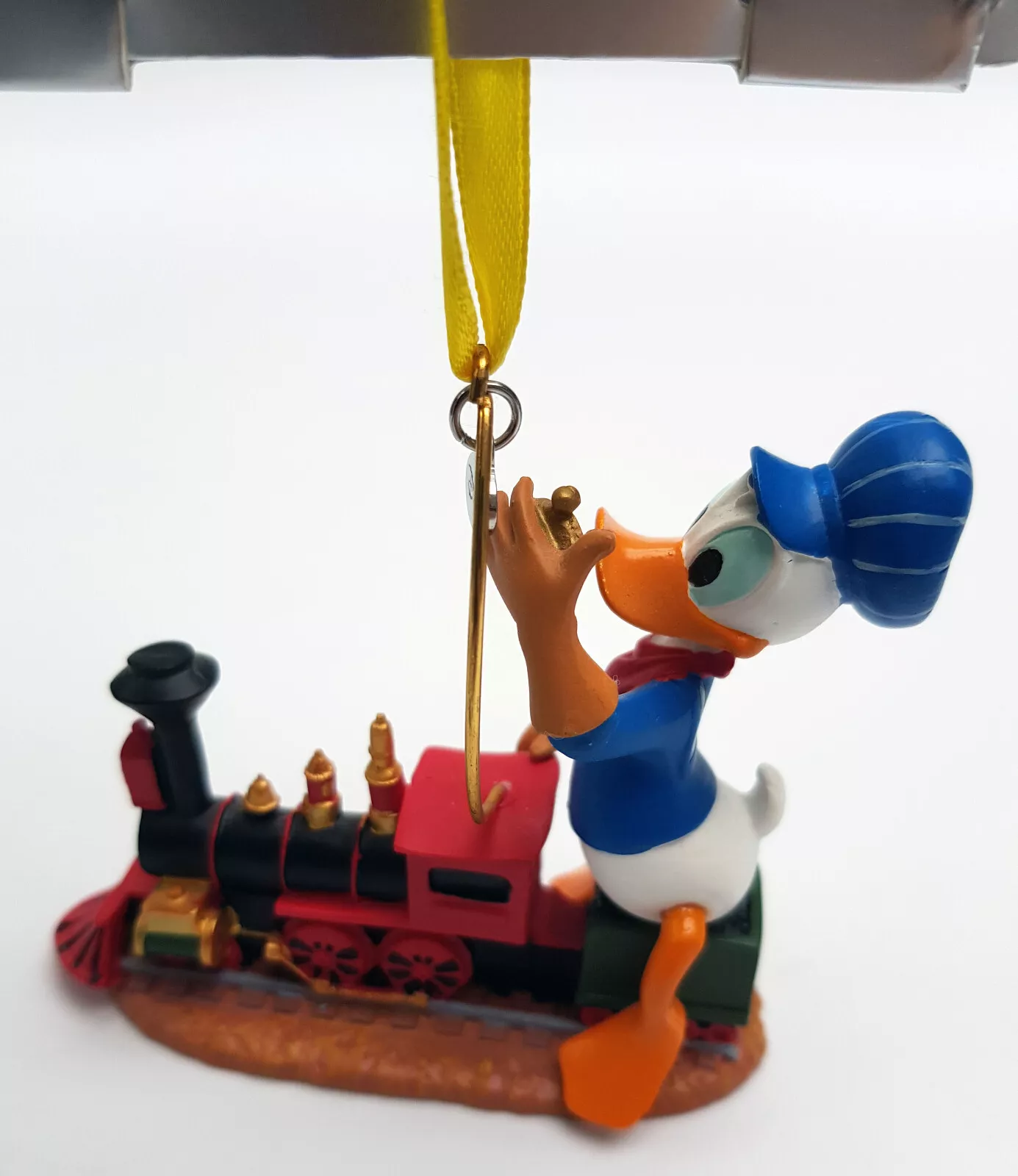 Disney Store Donald Duck Steam Train Driver Christmas Tree Decoration - Image 9