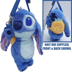 Disneyland Paris Lilo & Stitch With Pineapple Soft Plush Crossbody Bag