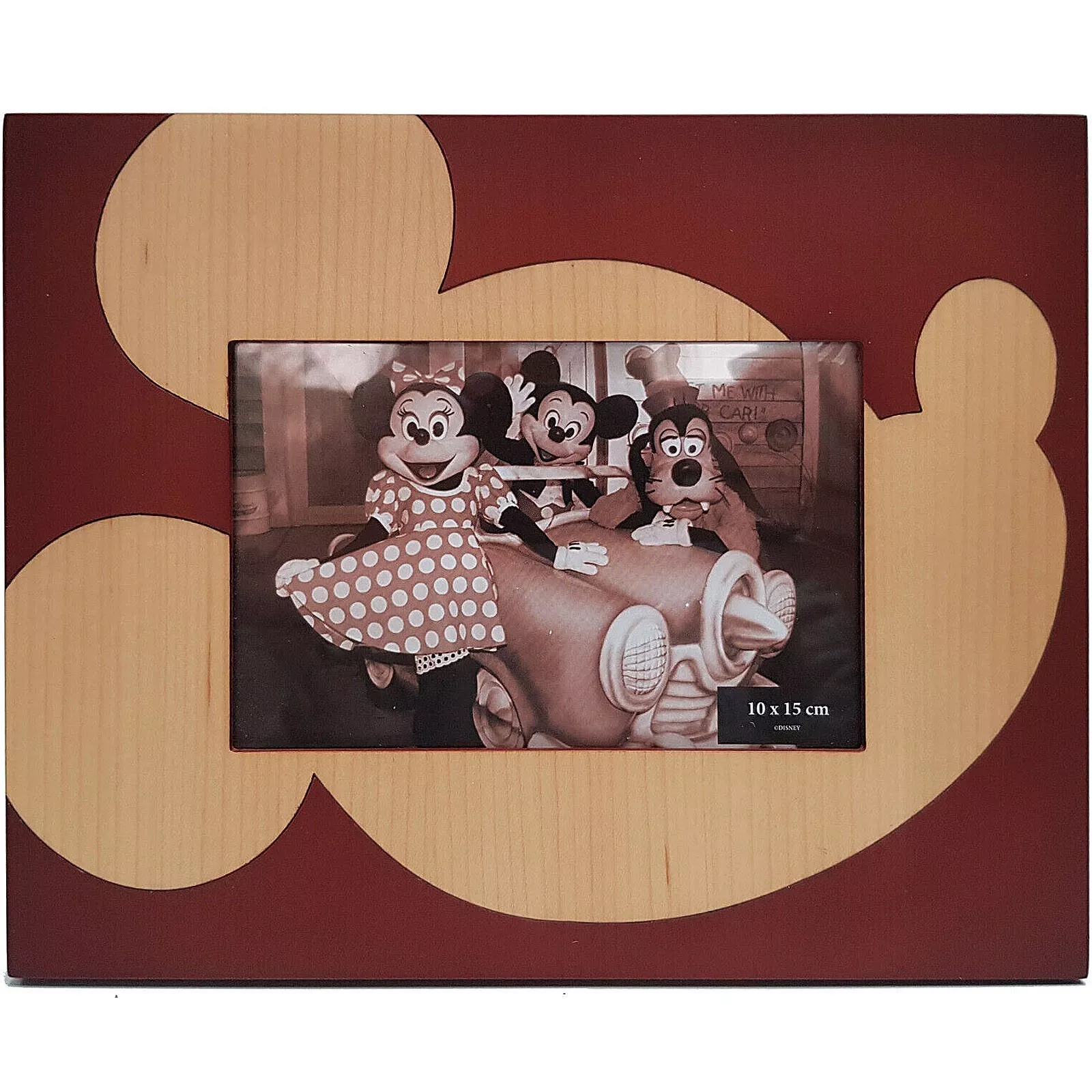 Disneyland Paris Mickey Mouse Wooden Photo Frame 10 x 15cm
