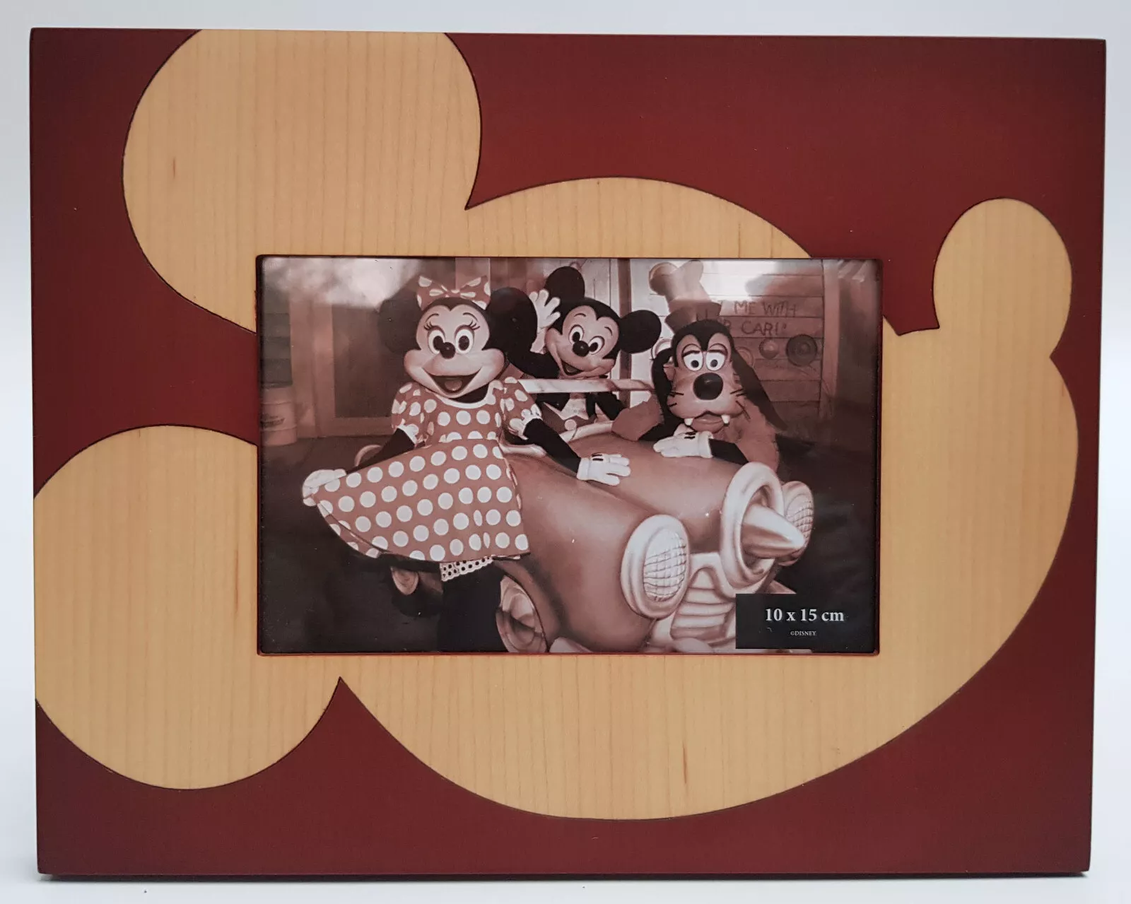 Disneyland Paris Mickey Mouse Wooden Photo Frame 10 x 15cm - Image 2