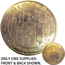 Disneyland Paris Hollywood Tower Of Terror Gold Medal Coin 2024