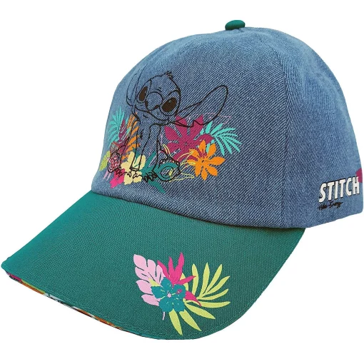 Disneyland_Paris_Stitch_Baseball_Hat_Cap_Blue_Denim_Tropical_Adults_Disney_Parks-1