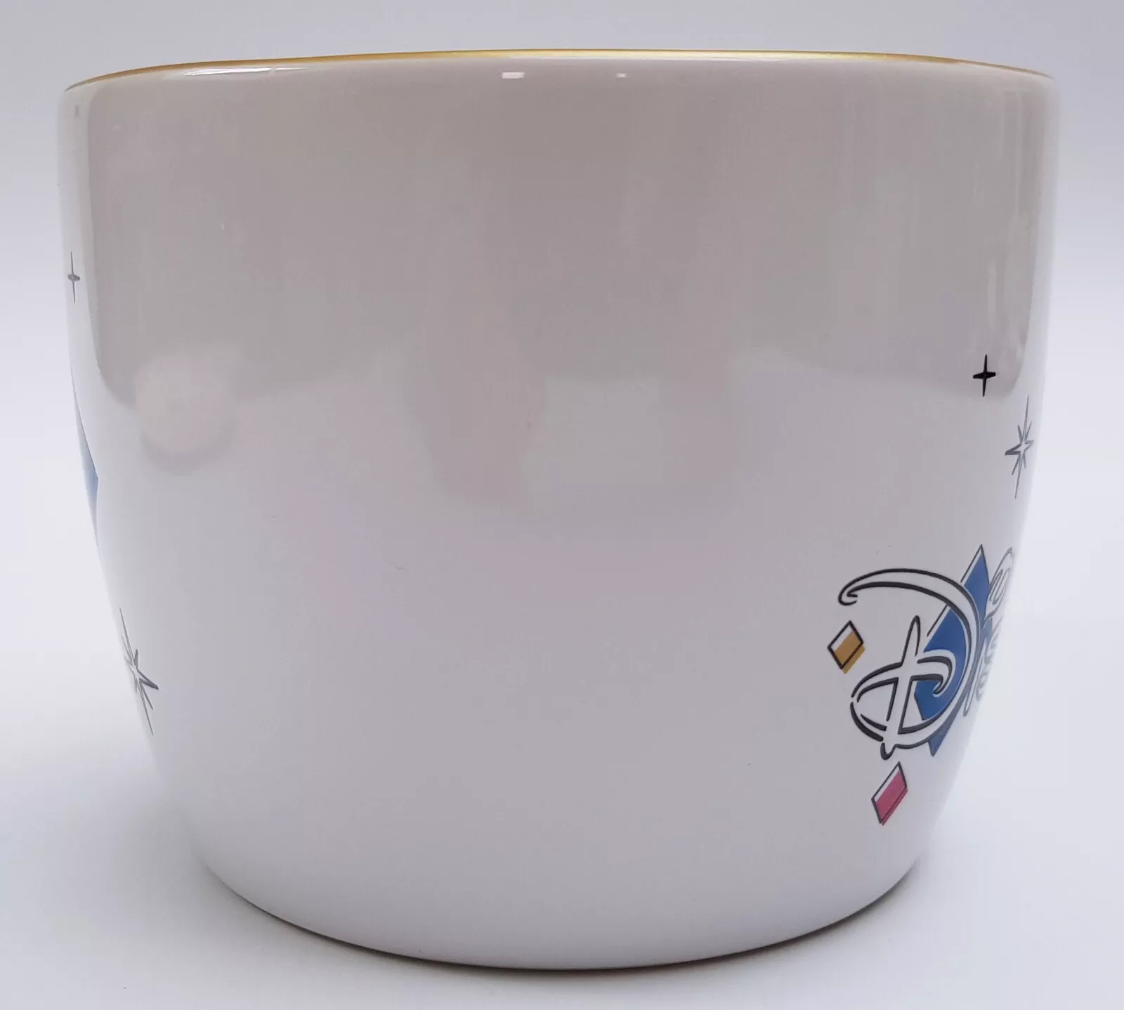 Disneyland Paris Coffee Mug Cup With Castle Interior Pattern & Gold Handle - Image 6