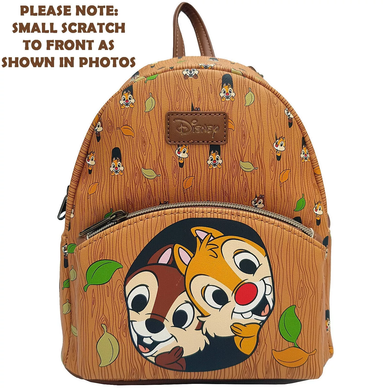 Loungefly Hot Topic Disney Chip N Dale Mini Backpack Bag