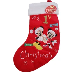 Disney Store Mickey Mouse My First Christmas Baby Stocking