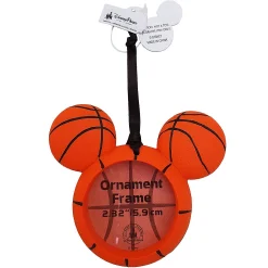 Disney Parks Mickey Mouse Basketball Photo Frame Christmas Tree Hanging Ornament Decoration