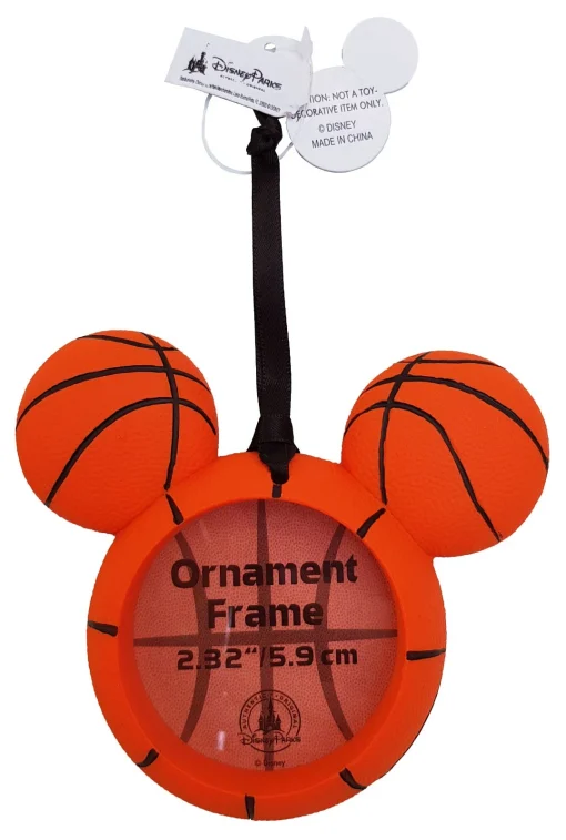 Disney Parks Mickey Mouse Basketball Photo Frame Christmas Tree Hanging Ornament Decoration - Image 11