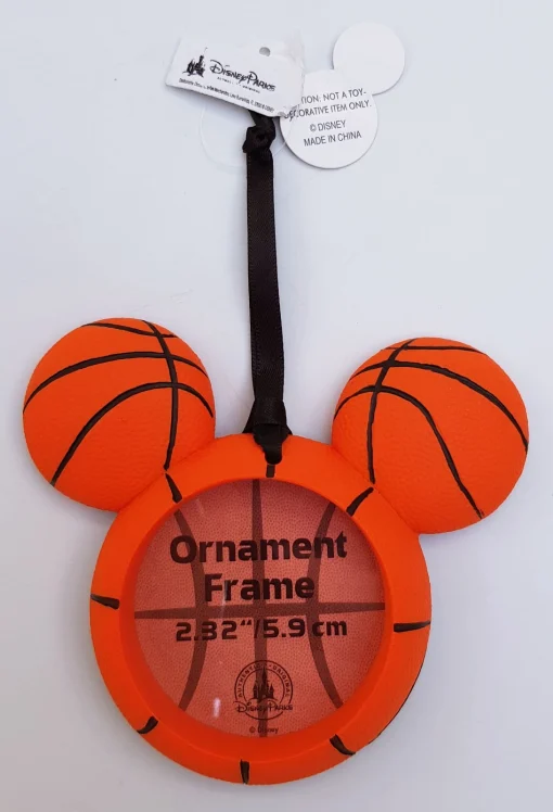Disney Parks Mickey Mouse Basketball Photo Frame Christmas Tree Hanging Ornament Decoration - Image 2