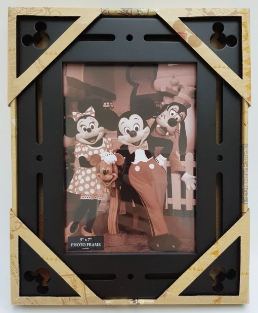 Disney World Parks Mickey Mouse Black Picture Photo Frame 5" x 7" Icon - Image 2
