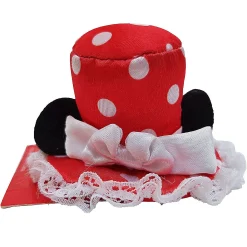 Disneyland Paris Minnie Mouse Polka Dot Top Hat Hair With Ears Clip - Small