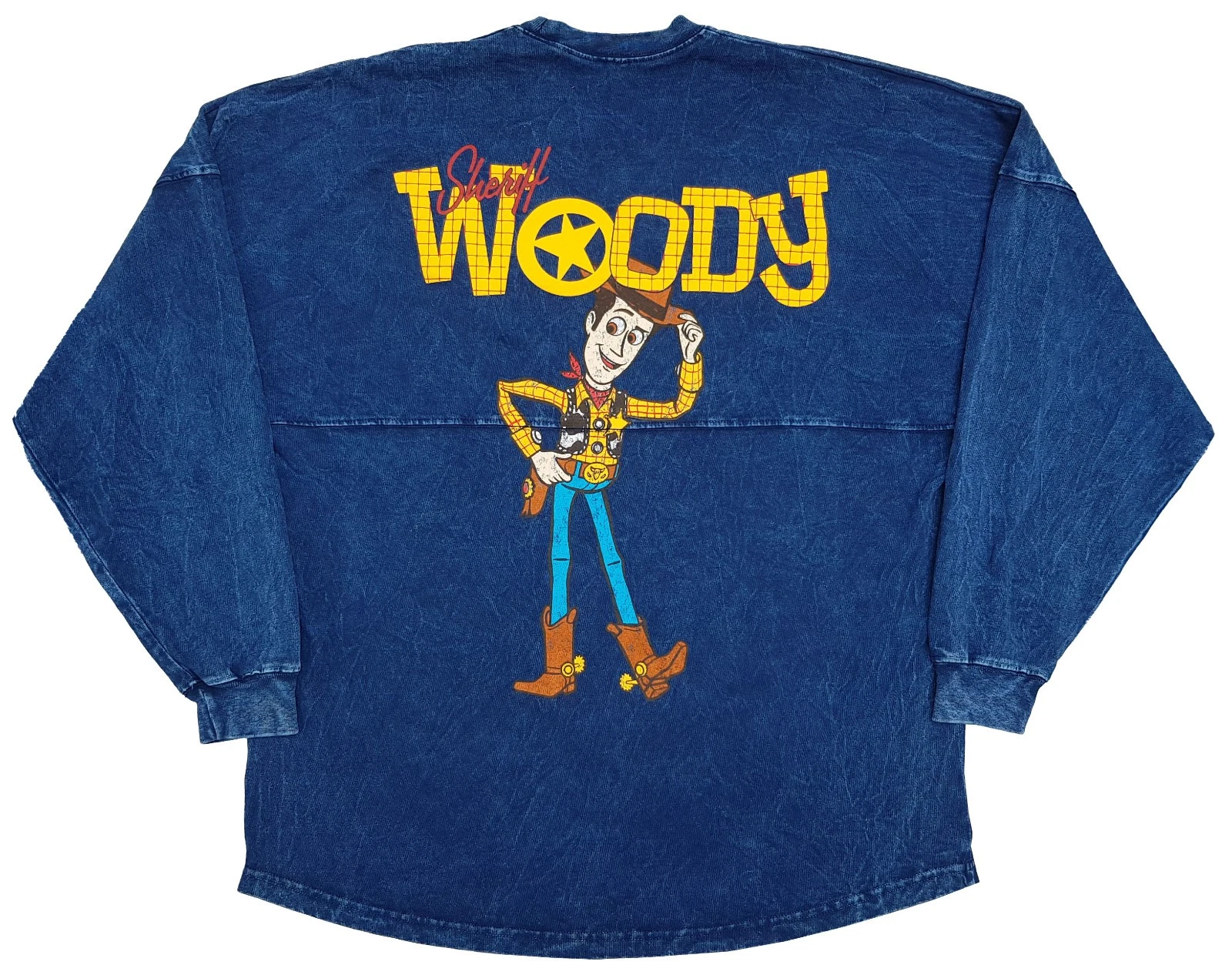 Disney Store Toy Story Sheriff Woody Blue Denim Style Spirit Jersey Adults M Medium - Image 2