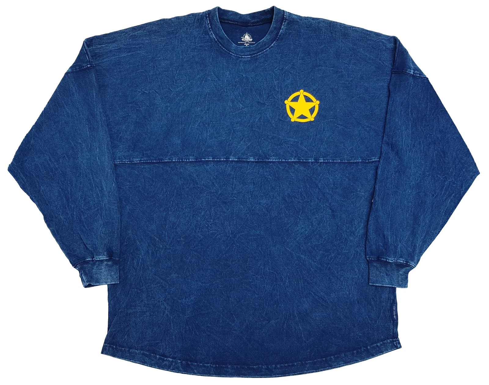 Disney Store Toy Story Sheriff Woody Blue Denim Style Spirit Jersey Adults M Medium - Image 3