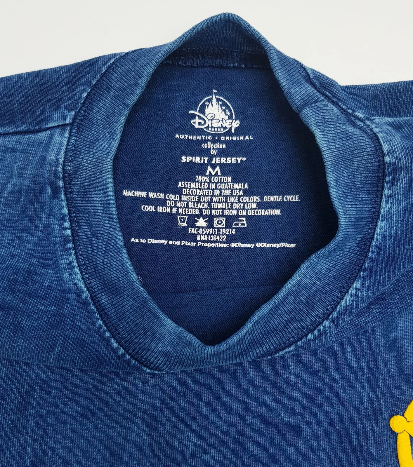 Disney Store Toy Story Sheriff Woody Blue Denim Style Spirit Jersey Adults M Medium - Image 9