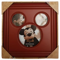Disney Parks Mickey Mouse Icon Wooden Picture Photo Frame 11" x 11"