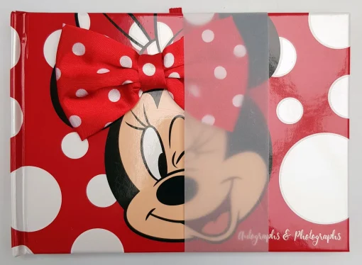 Disneyland Paris Minnie Mouse Bow Hardback Photo & Autograph Book - Image 2