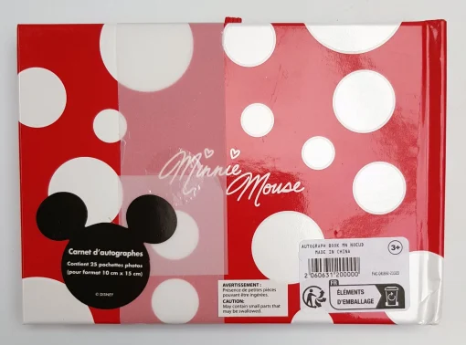 Disneyland Paris Minnie Mouse Bow Hardback Photo & Autograph Book - Image 3