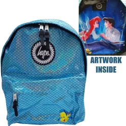 Hype x Disney The Little Mermaid Kiss The Girl & Flounder Holographic Backpack Bag
