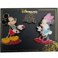 Disneyland Paris 20 Years Of Pin Trading Mickey & Minnie Mouse Limited Edition Pin