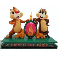 Disneyland Paris Chip N Dale Entrance Sign Figurine Ornament