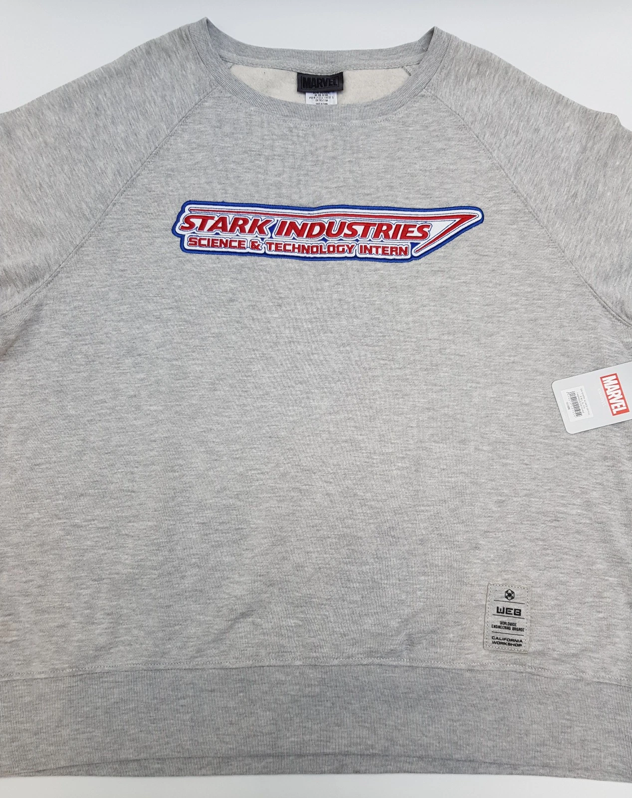 Disneyland Paris Stark Industries Sweatshirt Jumper Grey Top XXL 