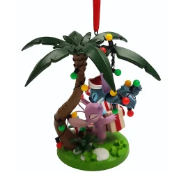 Disneyland Paris Stitch & Angel Palm Tree Christmas Tree Decoration Bauble