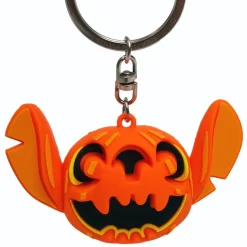 Disneyland Paris Stitch Halloween Pumpkin Face Head Keyring