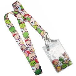 Disneyland Paris Toy Story Friends Pin Trading Lanyard With Charm & Ticket Holder Wallet