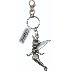 Disneyland Paris Tinker Bell Pewter Colour Charm Metal Keyring