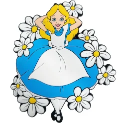 Disneyland Paris Alice In Wonderland With Daisy Shaped Fridge Magnet
