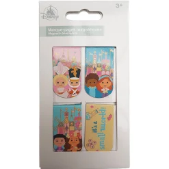 Disneyland Paris It's A Small World Metal Magnetic Bookmarks Set Of 4