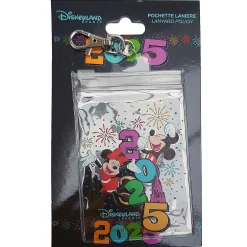 Disneyland Paris Mickey Mouse 2025 Pin Trading Lanyard Ticket Pouch