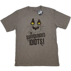 Disneyland Paris Scar I'm Surrounded By Idiots T-Shirt Grey Adult XL